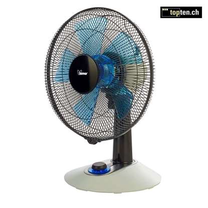 Image de Ventilateur de table VT455 Silente noir/bleu Ø 40cm.