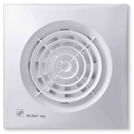 Image sur Ventilateur pour salle de bain/WC SILENT 100 CZ. Sans temporisateur, avec clapet de fermeture. (Soler und Palau)