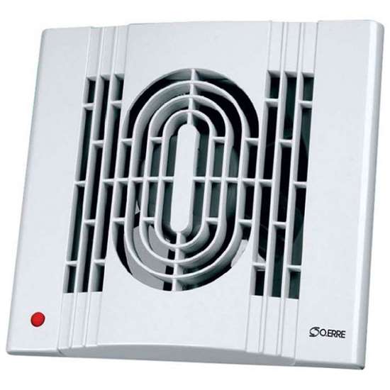 Bild von Bad-/WC Ventilator Serie IN 12/5 AHT, 230V~. Stutzen Ø 120 mm, mit Nachlauf, Klappe, Hygrostat.