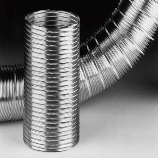 Image sur Tuyau flexible en aluminium DSDA Ø 300mm. Longueur 1m. Température du fluide max. 250 ° C.