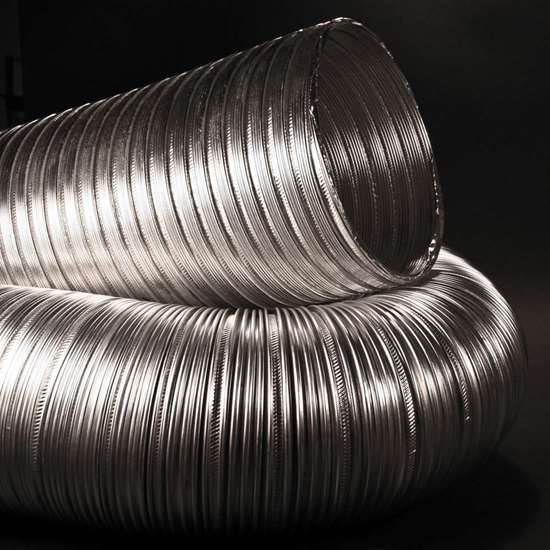 Image sur Ventilation tuyaux Klimaflex alu Ø 150mm, l 1m. l'épaisseur du matériau (mm): 0.10