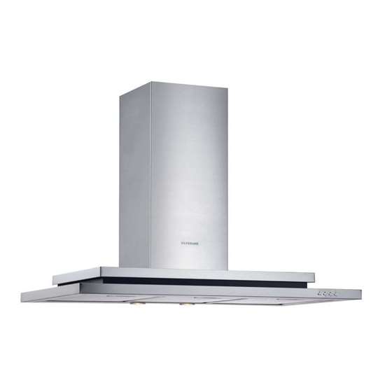 Bild von Wand-Abzugshaube Trio 90 cm. Chromstahl. 230V/50Hz.