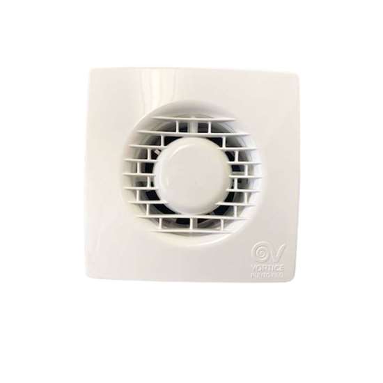 Image sur Ventilateur pour salle de bain/WC Filo MF 100, 230V. Avec clapet mécanique, sans temporisateur. (Vortice)