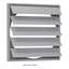 Immagine di Valvola di chiusura in plastica RK 35 WSK 397x397mm per ventilatore Ø 360mm bianca.
