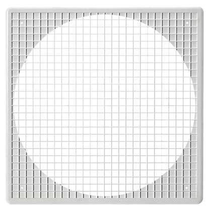 Bild von Kunststoff-Ventilationsgitter RWG-20 WG 244x244mm Weiss.