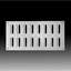 Bild von Schlitzschieber 400x150 mm Aluminium. Ohne Fliegengitter.