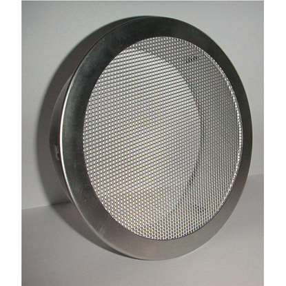 Image de Grille de ventilation ERAF en aluminium Ø 80mm, manchon 45mm, moustiquaire en aluminium.