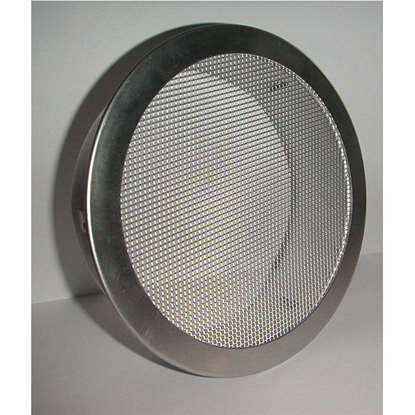 Image de Grille de ventilation ERAF en aluminium Ø 160mm, manchon 45mm, moustiquaire en aluminium.