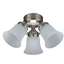 Bild von Hunter 3-Light Flush Mount Nickel gebürstet.