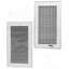 Image de Grille à lamelles, vertical, blanc 195x345mm, pas verrouillable.