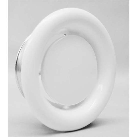 Immagine di Valvola di disareazione KSO 160 bianco, RAL 9010. Con bocchettone Ø 160 mm e chiusura a baionetta.