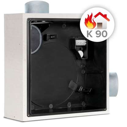 Immagine di Scatola da incasso Vortice Quadro EVO QE- B I K90 S 2R bocchettone laterale,