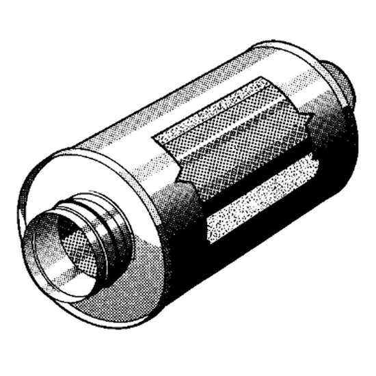 Immagine di Tubo silenziatore SD=160mm, lunghezza 1000mm. 50mm isolamento.