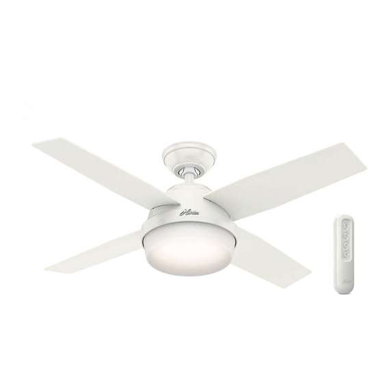 Image sur Ventilateur de plafond Hunter Dante Ø 112cm blanc.