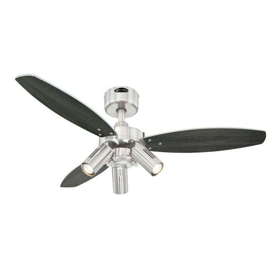 Image sur Ventilateur de plafond Jet Plus, Ø 105cm nickel brossé  (Westinghouse)