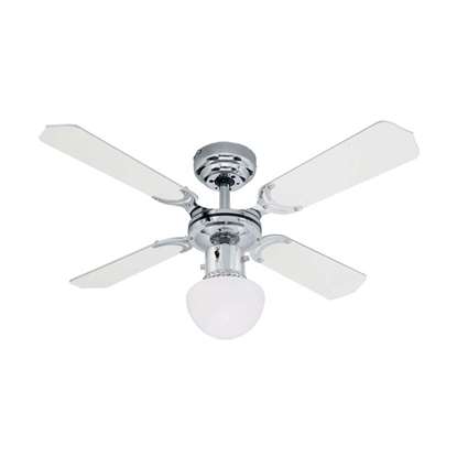 Image de Ventilateur de plafond Portland Ambiance, chrome Ø 90cm (Westinghouse)