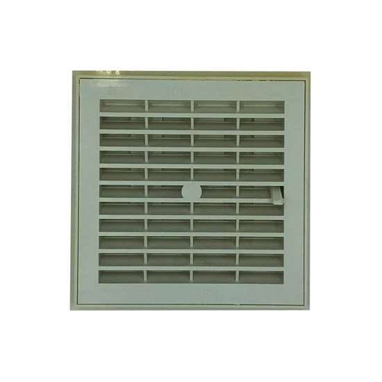 Image sur Grille intérieur Nicoll en plastique F154 blanc avec fermeture à coulisse.