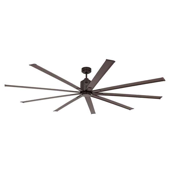 Image sur Ventilateur de plafond Big Smooth Eco BZ 223 bronz Ø 223,7 cm, avec télécommande. Couleur d'hélices bronze.