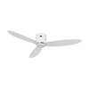 Bild von Energiespar Deckenventilator Eco Plano II 112WE-WE Weiss, Ø 112 cm, Flügelfarbe Lackweiss, extraflach für niedere Decken mit Fernbedienung