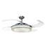 Immagine di Ventilatore da soffitto Fanaway Evo1 con telecomando (3 velocità) - Marca: Fanaway, Cassa: cromo lucido, 4 eliche in acrilico, Diametro: 122 cm - Motore 60W - Beacon Lighting, The Australian Original.