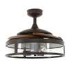 Bild von Deckenventilator Fanaway Classic mit Fernbedienung (3 Stufen) - Marke: Fanaway - Gehäuse: Oil Rubbed Bronze, 4 Flügel in Dark Koa - Durchmesser: 121cm, Motor 60W - Beacon Lighting, The Australian Original.