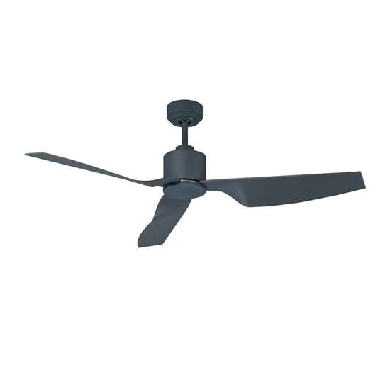 Image sur Ventilateur de plafond Airfusion Climate II avec télécommande (6 vitesses), Marque: Lucci air, boîtier: charcoal, 3 hélices en charcoal, diamètre: 127cm - DC-Moteur 35W, mode été/hiver - Beacon Lighting.