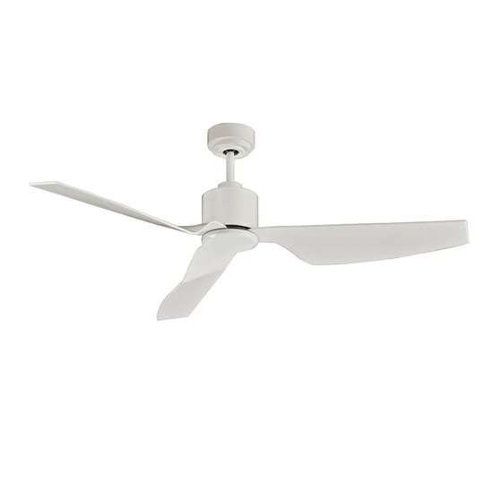 Image sur Ventilateur de plafond Airfusion Climate II avec télécommande (6 vitesses), Marque: Lucci air, boîtier: blanc, 3 hélices en blanc, diamètre: 127cm - DC-Moteur 35W, mode été/hiver - Beacon Lighting.