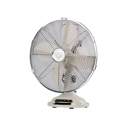 Immagine di Ventilatore da tavolo VTM33 cromo/bianco Ø 30cm.