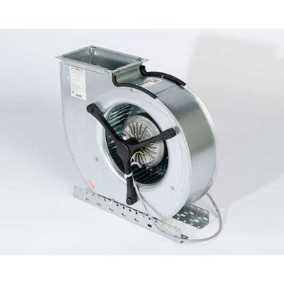 Immagine di Ventilatore-Comapct tipo CFE 5-640/EM 15 EC, 230V, 50Hz, aspirazione da un lato, con pale incurvate in avanti. Parte d'aspirazione sinistra Marca Fischbach.