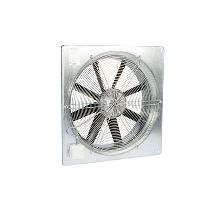 Image de Ventilateur axial Fischbach 400V, AW 500 / D500 (anneau mural carré) avec grille de protection. (Fischbach).