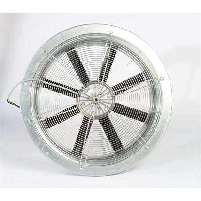 Image de Ventilateur axial Fischbach 230V, AW 500 / E35 (anneau mural rond) avec grille de protection.