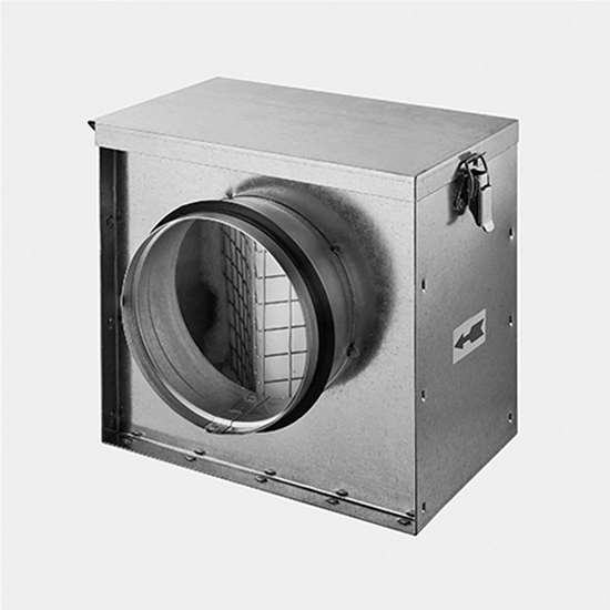 Bild von Filter-Box RFK-100. Gehäuse aus galvanisiertem Stahlblech.