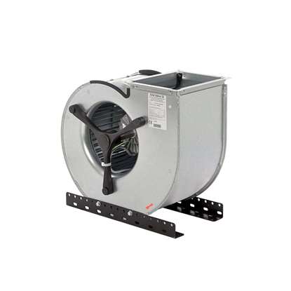 Image de Ventilateur radiaux 230V, CE 470/EM 10-R, aspiration d'un côté. Côté d'aspiration à gauche. Avec des pales recourbées en avant. Avec moteur EC. (Fischbach)