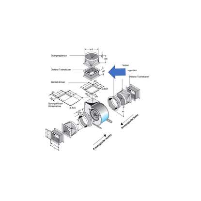 Image de Manchon d'ecartement pour côté d'extraction. Pour CE5- 670, CFE7- 840, CFE 740. (Fischbach)