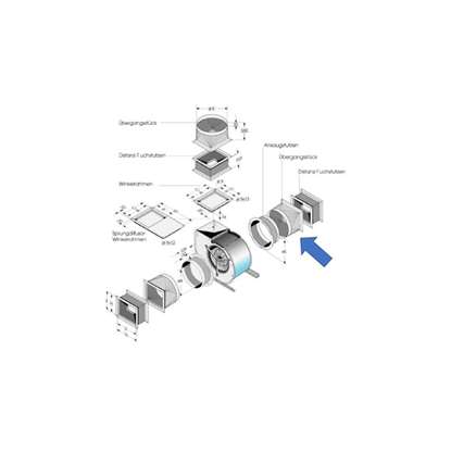 Image de Pièce de transition pour côté d'aspiration Pour DS9-070. (Fischbach)