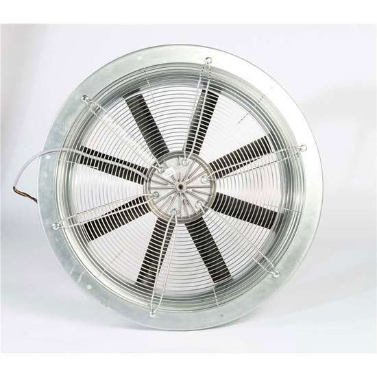 Immagine di Ventilatore assiale Fischbach 230V, AW 315 / EM15 (anello tondo a parete) con griglia di protezione. Con motore EC. (Fischbach)