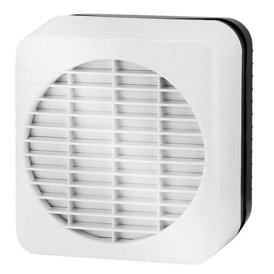 Image sur Xpelair mural ou fenêtre GX-6 EC avec fermeture automatique. (90800AW) Le ventilateur ne peut pas être régulé.
