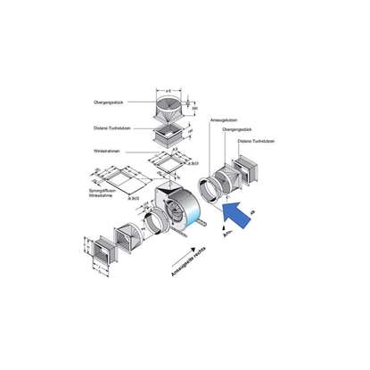 Bild von Ansaugstutzen für Ansaug-Seite. Für CE 890, CFE 840, CFE8-940. (Fischbach).