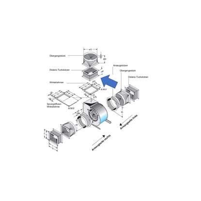 Image de Manchon d'ecartement pour côté d'extraction. Pour D 240, D 340. (Fischbach)