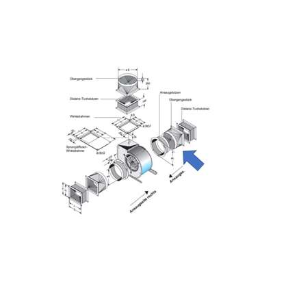 Image de Pièce de transition pour côté d'aspiration Pour D 240, D 270, D 340. (Fischbach)