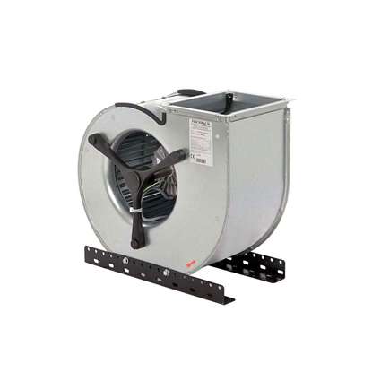 Image de Ventilateur radiaux 230V, CE 690/E 35 aspiration d'un côté. Côté d'aspiration à droite. Avec des pales recourbées en avant. (1/1 unité de remplacement). (Fischbach)