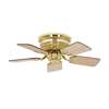 Immagine di Ventilatore da soffitto Classic Flat III, ottone lucido Ø 79cm. (Casafan)