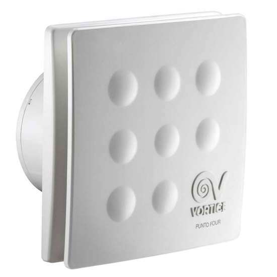 Bild von Vortice Bad-/WC-Ventilator Punto Four MFO 90T. Mit Rückschlagklappe mit Nachlauf.