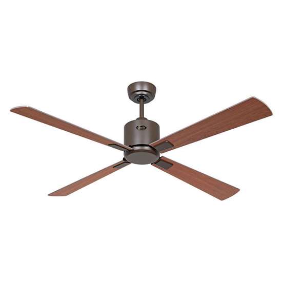 Image sur Ventilateur de plafond économe en énergie Eco Neo III BZ-NB/KI, 132cm, avec télécommande, 6 vitesses. (Casafan)
