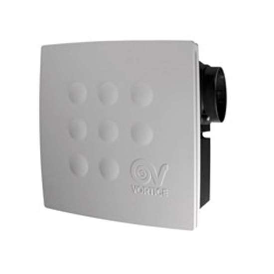 Bild von Vortice Vort Quadro Serie Micro 100 I ES, 230 V. Mit Verschlussklappe ohne Nachlauf.