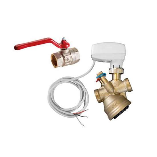 Image sur Ventilsystem VPFC  DN20. Druckunabhängiges Zwei-Wege-Regel- uund Einregulierungsventil mit modulierendem Stellantrieb und Absperrventil. DN20 (Frico)