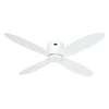 Immagine di Ventilatore da soffitto a risparmio energetico Eco Plano II 132 WE-WE, con telecomando e 6 velocità. Controllo 0-10V. Particolarmente piatto per soffitti bassi. (Casafan)