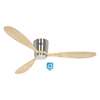 Image sur Ventilateur de plafond économe en énergie Eco Plano Wood BN-NT, avec télécommande et 6 vitesses. Particulièrement plat pour les plafonds bas. WiFi. (Casafan)