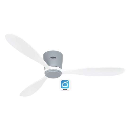 Image sur Ventilateur de plafond économe en énergie Eco Plano Wood LG-WE, avec télécommande et 6 vitesses. Particulièrement plat pour les plafonds bas. WiFi. (Casafan)