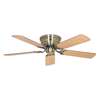 Immagine di Ventilatore da soffitto Classic Flat III, ottone antico Ø 132cm. (Casafan)